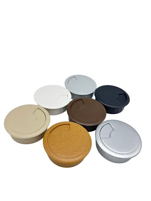 Cable entry round 60 mm white black brown beige grey silver plastic  - Image 1 of 4