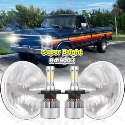 Faro LED de 7 pulgadas luz DRL alta/baja para camioneta Ford F100 F250 F350 1953-1977 Foto 1 de 4