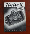 UNIVERSAL UNIVEX AF-5 INSTRUCTION BOOK/218824