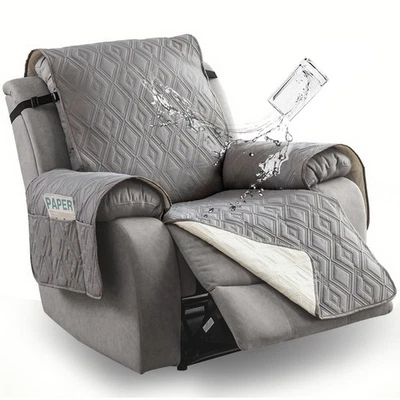 Cojín reclinable a cuadros diamante 100% impermeable y antideslizante, decoración del hogar Foto 1 de 4