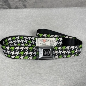 Cinturón de seguridad con hebilla Cadillac 44" verde lima ajustable - Imagen 1 de 6
