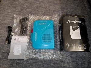 Byron Statics Teal Cassette Player Portable Walkman Recorder AM/FM Radio KCS-315 - Bild 1 von 12
