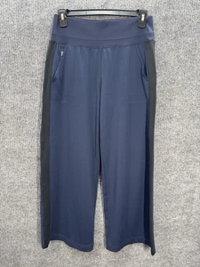 Athleta Venice Colorblock Hose weites Bein Größe Medium Petite PM dunkelblau 464609 - Bild 1 von 12