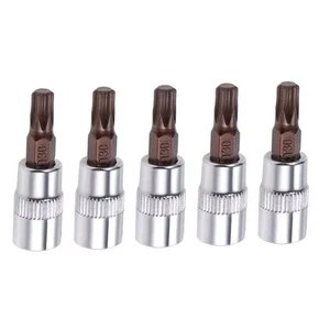 5 x New T30 Torx Bit Sockets Equipped with a standard 1/4-inch interface - Picture 1 of 9