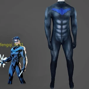 Herren Kostüm Cosplay Comic Nightwing Halloween Rollenspiel Body Halloween - Bild 1 von 17