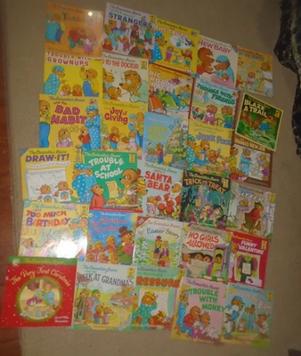 30 Berenstain Bears Books-Trick or Treat/Valentine/Easter/Christmas/Santa/Baby - Image 1 of 3