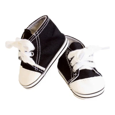 EVEREIGHTEEN Black High-Top Tennis Shoe Sneakers 18" Doll Clothes for American Girl Dolls