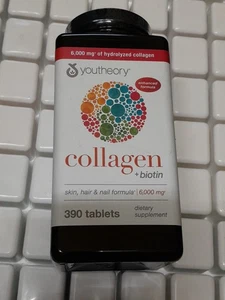 Youththeory Collagen + Biotin, 390 tablets (Expires 09/2025) - Picture 1 of 6