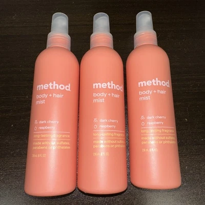 Method Dark Cherry малиновый туман для тела и волос 236 мл 8 унций - Изображение 1 из 4