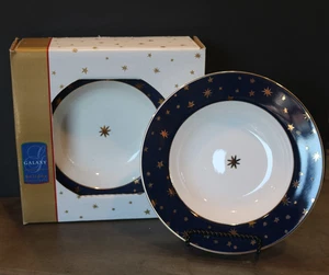 VAISSELLE GALAXY HOLIDAY 1999 PAR SAKURA NOS LOT DE 4 BOLS À SOUPE PEU PROFONDS - Photo 1/7