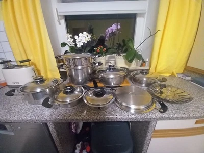 AMC Kochgeschirr 23 Teile gebraucht guter Zustand siehe Bilder - Bild 1 von 4