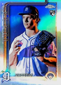 2025 TOPPS CROMO RIFRATTORE VARIAZIONE IMMAGINE SP #249 JACKSON JOBE DETROIT TIGERS - Foto 1 di 2