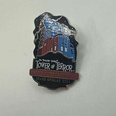 Prendedor Gran Inauguración Torre del Terror 2004 Disney Twilight Zone California Adventure Foto 1 de 4