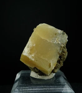 Calcit Rhomb / Gopher Valley Quarry, Oregon / Mineralkristall Locality Specimen - Bild 1 von 3