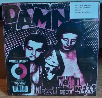 THE DAMNED 'Neat Neat Neat Live' 2024 PURPLE/WHITE Vinyl CLEOPATRA 7" - Bild 1 von 2