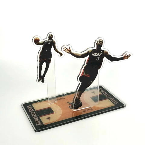 Lebron James & Dwyane Wade Alley-oop Stand-up Figure - Miami Heat Ornament Cover