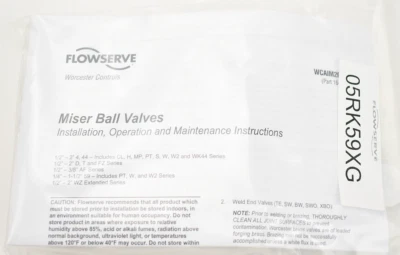 NEW OEM Flowserve 05RK59XG / RK59XG Miser 1/2" Ball Valve Rebuild Kit - Image 1 of 2