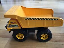 Vintage Yellow Tough Toy Tip Truck Vehicle Pressed Steel Circa 90's VGC Pickup !