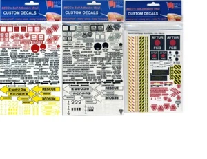 Becc Standard Aircraft Vinyl Decals for modelling Great For Dioramas - Picture 1 of 4