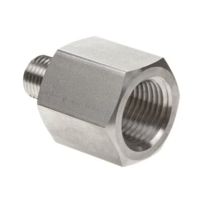 Cajon Swagelok S-8-RA-4 Steel Reducing Adapter 1/2 FNPT X 1/4 MNPT Pipe Fitting - Image 1 of 4