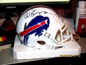 MINI CASCO VELOCIDAD AUTOGRAFIADO O J SIMPSON BUFFALO BILLS CERTIFICADO DE AUTENTICIDAD JSA Testigo - Imagen 1 de 3