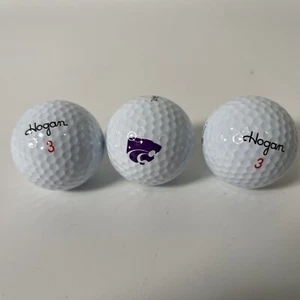 3 Hogan Pro 90 Kansas State Wildcats Golf Balls - Picture 1 of 2