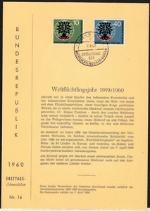 B7) Bund Vorläufer Joppen ETB 16 326-327 mit Folie Buchstabe a sehr selten - Picture 1 of 2