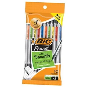 Xtra-Smooth Mechanical Pencils With Erasers, 10 Count (Pack of 1) 1 Pack 0.7mm - Picture 1 of 7