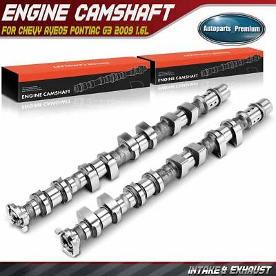 2x Intake & EXhaust Engine Camshaft for Chevrolet Aveo5 Pontiac G3 2009 L4 1.6L - Image 1 of 4