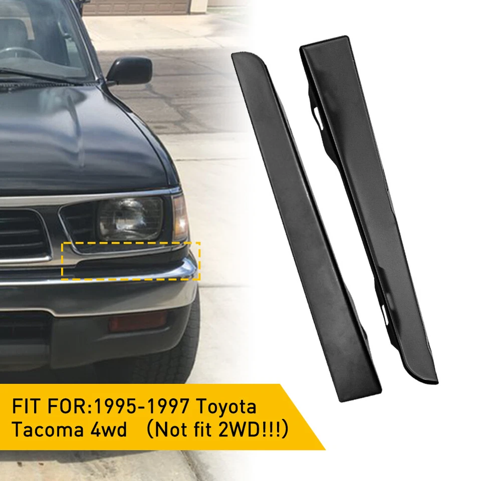 2Pcs Headlight Molding Trim Lower Filler Front Fit For 1995-97 Toyota Tacoma 4wd Foto 1 de 4