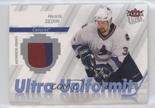 2007-08 Fleer Ultra Ultra Uniformity Henrik Sedin #U-HS HOF