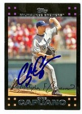 Chris Capuano autographed Baseball Card (Milwaukee Brewers) 2007 Topps #396
