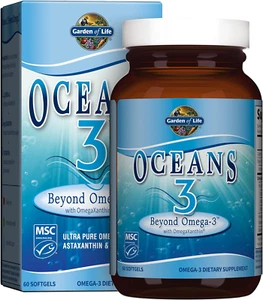 Garden of Life Ultra Pure EPA/DHA Omega 3 Fish Oil - Oceans 3 beyond Omega 3 Sup - Picture 1 of 13
