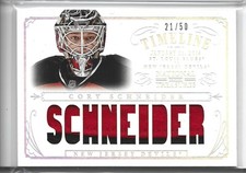 CORY SCHNEIDER 2013-14 National Treasures Timeline Jersey Patch Relic /50 T-CS