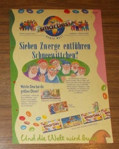 Seltene Werbung SMARTIES Märchen Boxen - Die Sieben Zwerge 1992 - Bild 1 von 1