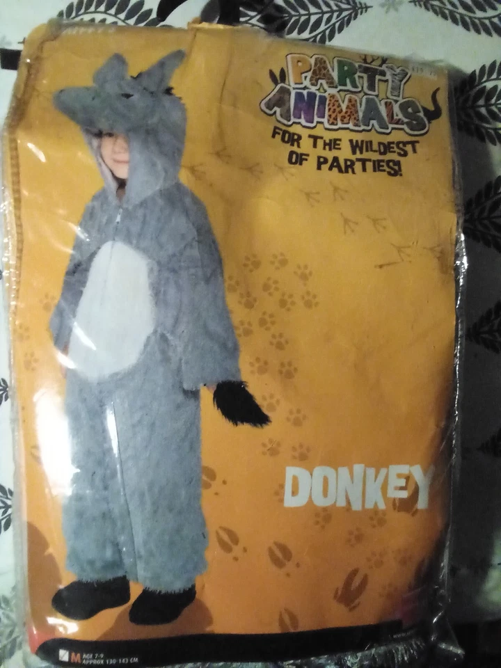 Disfraz de burro animal de fiesta Smiffy con buena talla mediana edad 7-9 Foto 1 de 1
