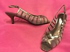 Pewter Sparkle Classic Sling Pump Rebeka By J Renee 12M New  Free Ship