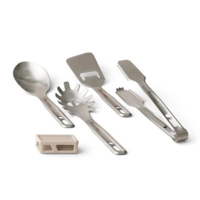 SEA TO SUMMIT DETOUR STAINLESS STEEL CAMP KITCHEN 4-PIECE UTENSIL SET - image 1 of 4