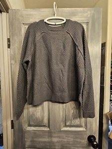 Gap Women's XXL Cable Knit Sweater Silver Bells - Picture 1 of 5