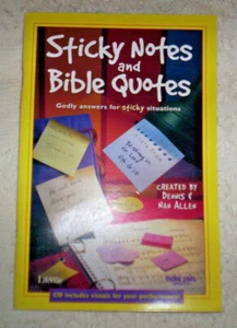 Sticky Notes and Bible Quotes songbook Dennis & Nan Allen 2002 Dovetail Music - Picture 1 of 5