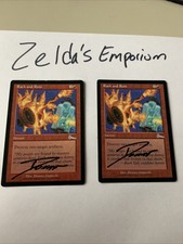 2x Magic the Gathering MTG Rack and Ruin Urza's Legacy - Signed By Artist