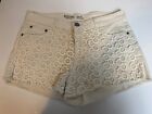 Mosimo Cream Color Lace Shorts