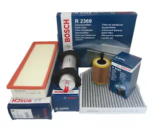 Audi A5 2.0 TDI Service Kit Oil Air Cabin Filter 2007 Onwards BOSCH OPT1 - Picture 1 of 7