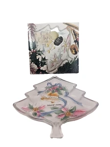 Savoir Vivre Holiday Spirit Christmas Tree Server 7.50" inch Candy Dish - Picture 1 of 6