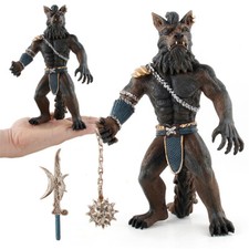 Werewolf Warrior Figure Animal Model Wolf Toys Collector Lycan Decor Kids Gift