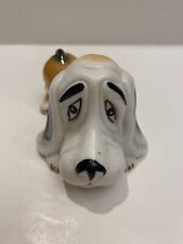 Vintage Hand Painted Bassett Hound Dog Figurine