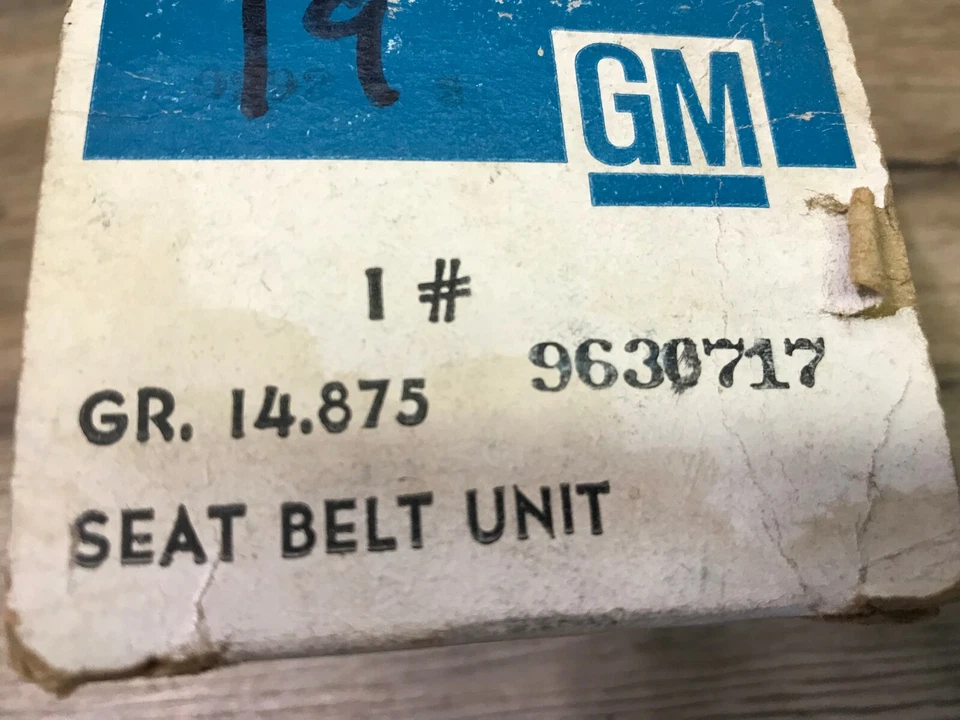 Pontiac Olds 1972 Buick Cadillac Chevrolet Nos GM CINTURÓN DE HOMBRO (azul) 9630717  Foto 1 de 4