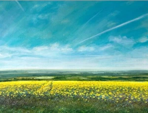 Original Sommerwiese Gemälde - Ein Traum vom Sommer - von Jennifer TAYLOR - Bild 1 von 6