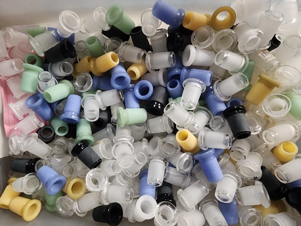 100x Glass Joint Attachment Premium Adapter size 18 to 14 wholesale lot - Image 1 of 4