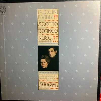 PUCCINI-LE VILLI-DOMINGO-SCOTTO-ORIGINAL 1980 CBS MASTERWORKS 1-LP BOX SET-USED - Image 1 of 4